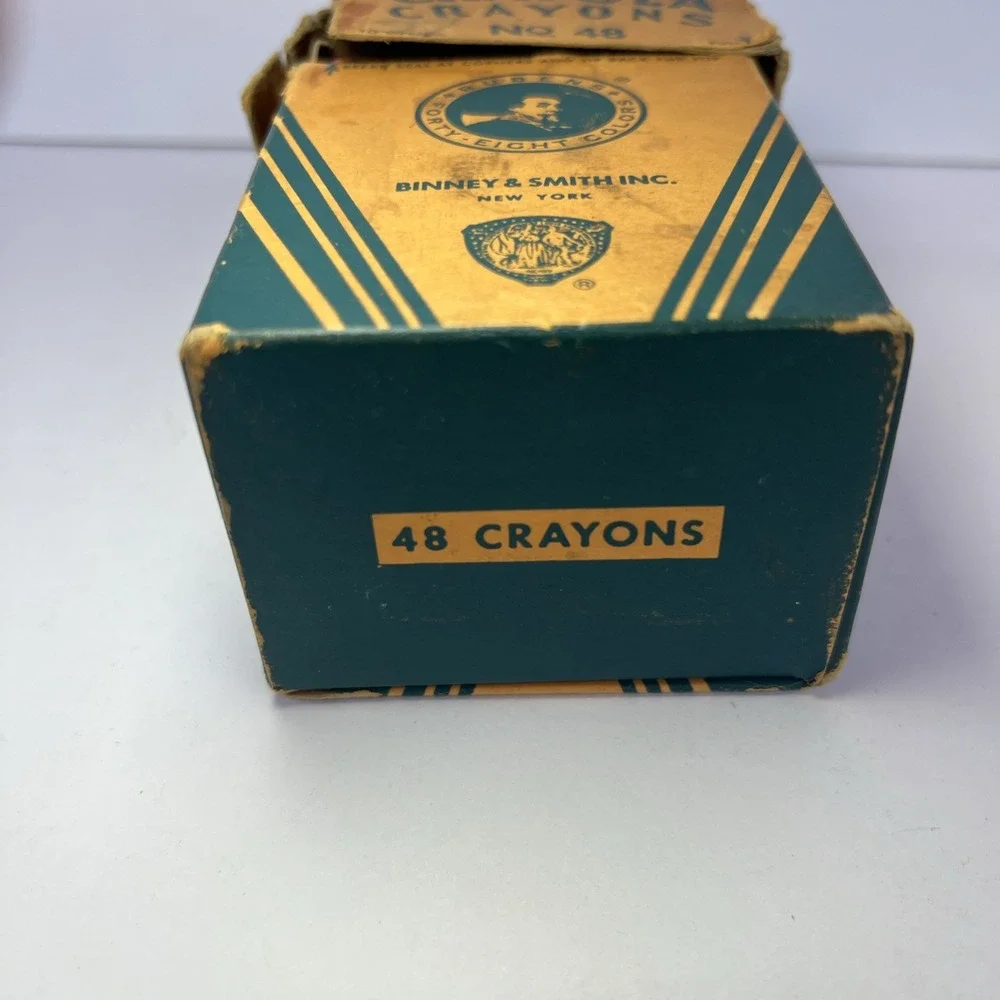 VTG Crayola Rubens No 48 Prewar Box Rare Retired Colors Prussian Blue Flesh Etc
